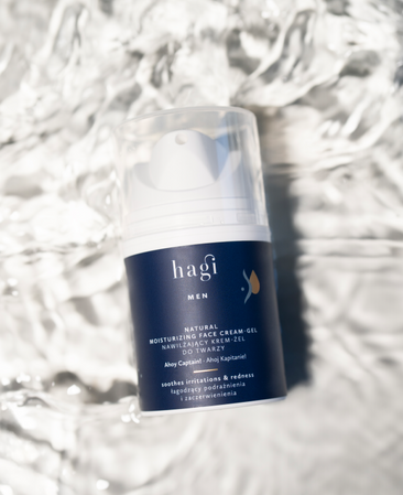 Hagi Men- Naturalny nawilżający krem-żel do twarzy Ahoj Kapitanie50ml
