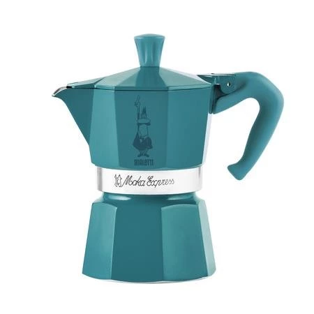 Bialetti Moka Express Winter Wonderland  kawiarka 3tz Turkusowa