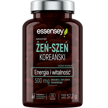 Essensey Żeń-szeń koreański, energia i witalność - 90 kaps