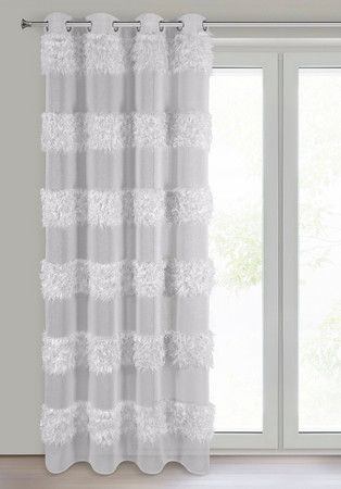FIRANA GOTOWA MARGARET 140 X 250 CM SREBRNY