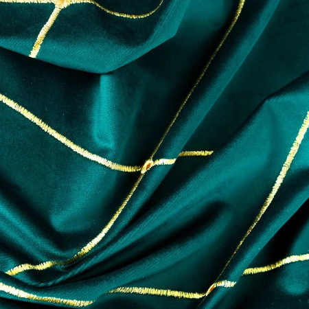 ZASŁONA DEKORACYJNA PIERRE CARDIN MARGO 140 X 250 CM TURKUSOWY