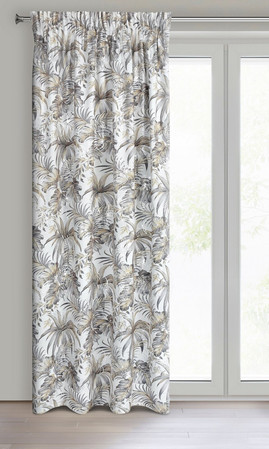 ZASŁONA GOTOWA RODOS NA TAŚMIE 140 X 270 CM BIAŁY