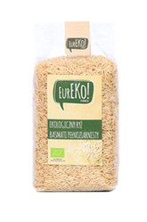Eureko − Ryż basmati pełnoziarnisty BIO − 500 g