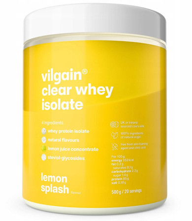 Vilgain Clear Whey Isolate odżywka białkowa serwatka 500 g smak cytryna
