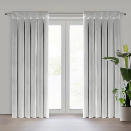 Zasłona SREBRNA 85X250 SZELKI