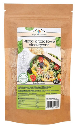 Pięć Przemian - Płatki drożdżowe nieaktywne 100% bezglutenowe 150g