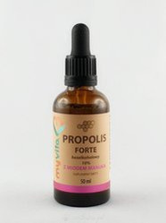 MyVita − Propolis Forte bezalkoholowy 10% z miodem Manuka − 50 ml
