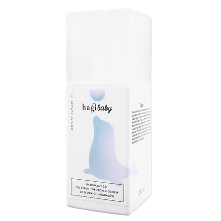 Hagi Baby − Naturalny żel do mycia ciała i włosów z olejem ze słodkich migdałów − 300 ml