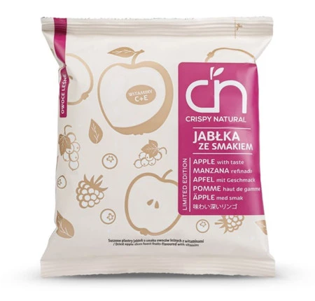 Crispy Natural Jabłko suszone o smaku owoce leśne w witaminami 18g