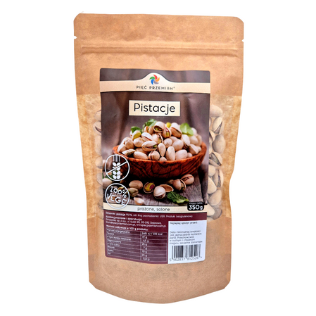  PIĘĆ PRZEMIAN Pistacje prażone solone 350g