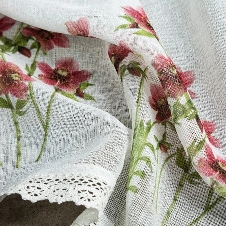 FIRANA GOTOWA ISA 150 X 30 CM BIAŁY