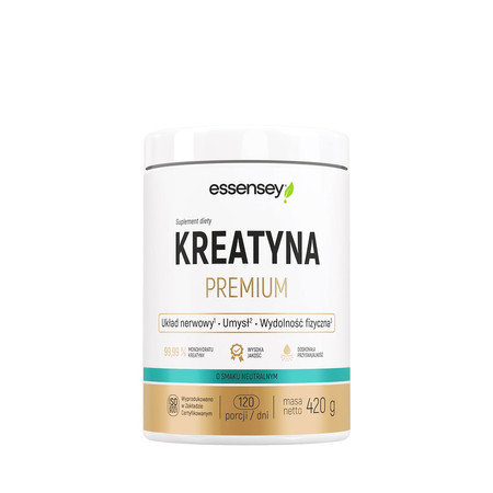 Essensey Kreatyna Premium Monohydrat 420g smak naturalny