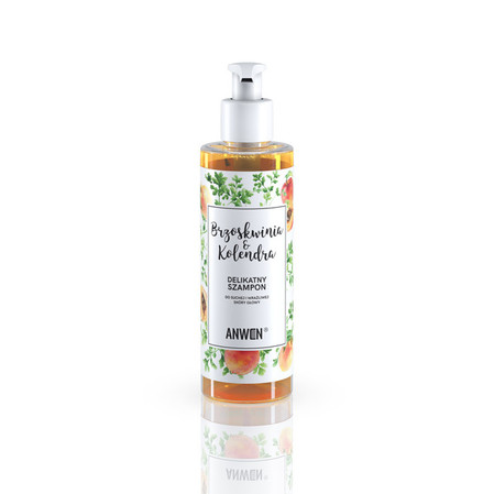 Anwen - Szampon Brzoskwinia i kolendra. Do suchej i wrażliwej skóry głowy - 200 ml