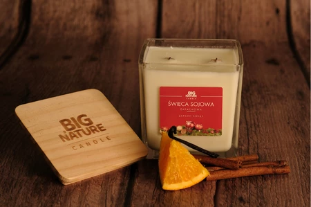 Świeca sojowa ZAPACH ŚWIĄT 450g