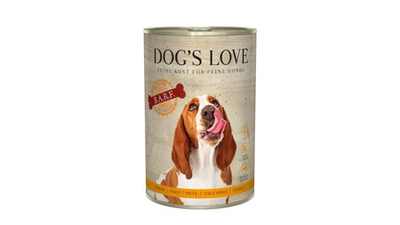 Zestaw 10x DOG'S LOVE BARF Pure Pute - indyk czysty (400g)