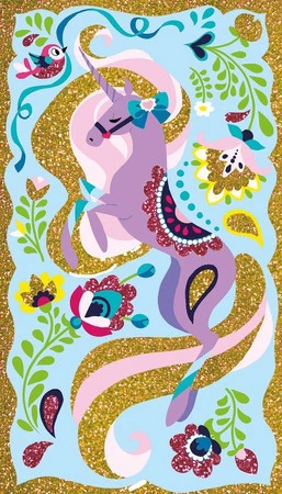 Janod Zestaw kreatywny Magiczny brokat Jednorożce 7+