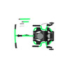 EzyRoller Drifter X Pojazd gokart napędzany nogami driftingowy 4-12 lat Lime green