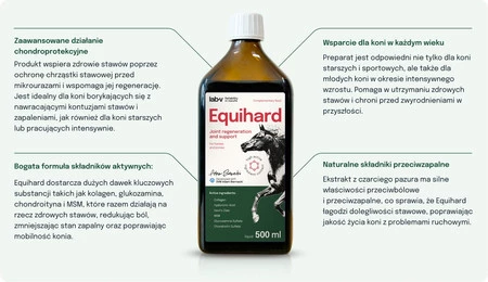 Lab-V EquiHard Kompleksowa formuła na zdrowe stawy dla koni i kucyków 500ml x2