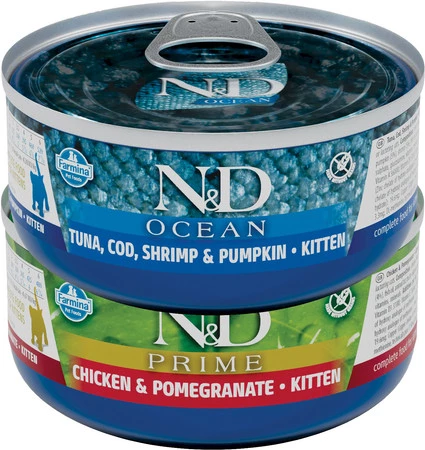 FARMINA ND CAT OCEAN Tuna Cod Shrimp Pumpkin Kitten 70g