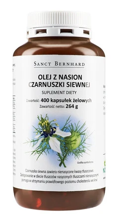 Sanct Bernhard - Olej z Czarnuszki siewnej 500 mg - 400 kaps.