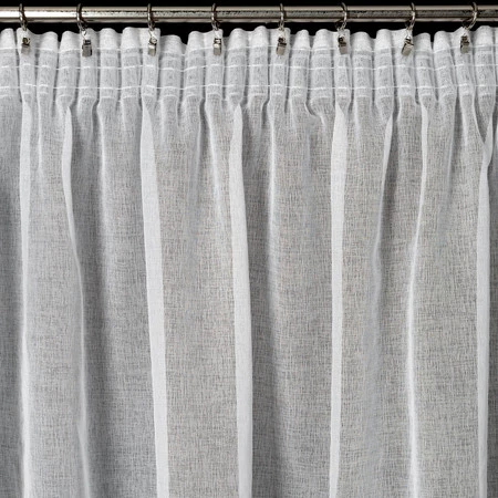 FIRANA GOTOWA LUCILA NA TAŚMIE 140 X 270 CM BIAŁY