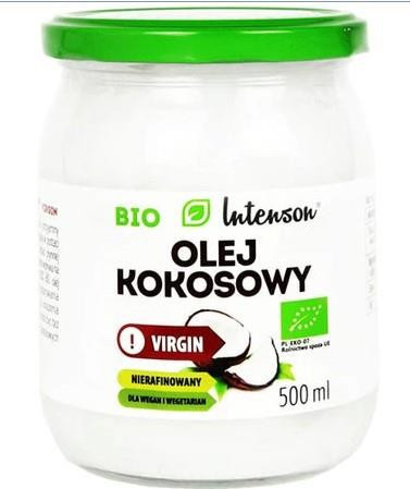Intenson Bio Olej kokosowy virgin 500 ml KRÓTKA DATA 2026-10-31