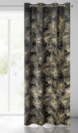 ZASŁONA GOTOWA STELLA 140 X 250 CM CZARNY