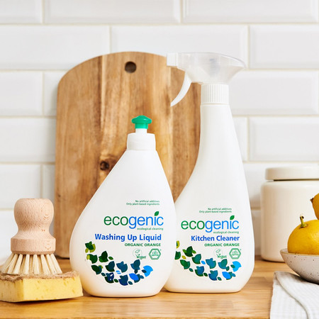 Ecogenic, Spray do czyszczenia powierzchni kuchennych, Pomarańcza, 500 ml