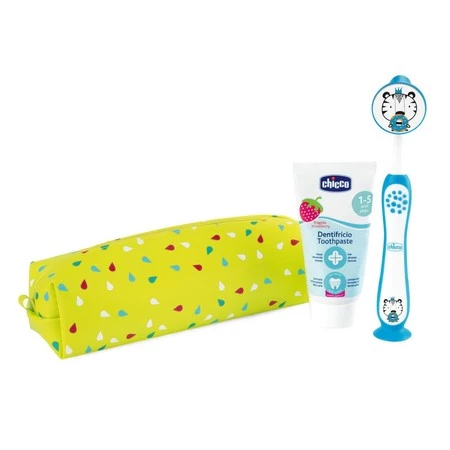 Always Smiling zestaw podróżny pasta do zębów 50ml + szczoteczka do zębów + etui 3-6l Tiger