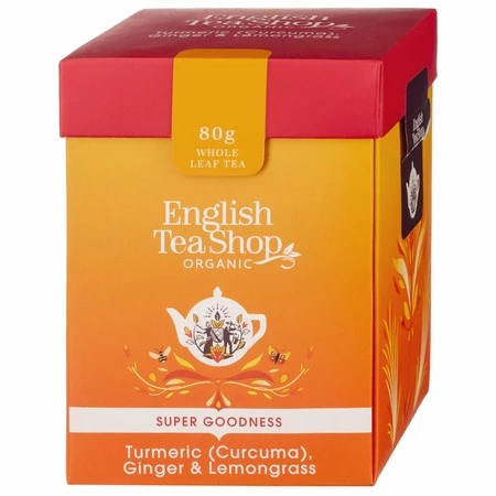 English Tea Shop, Herbata sypana, Turmeric, Ginger & Lemongrass, 80 g