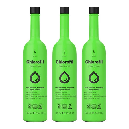 Zestaw 3x DuoLife - Chlorofil w płynie - 750ml