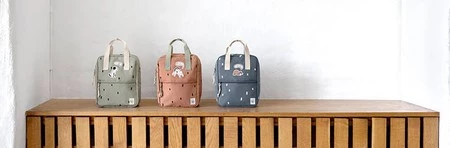 Lassig Plecak mini kwadratowy Happy Prints karmelowy