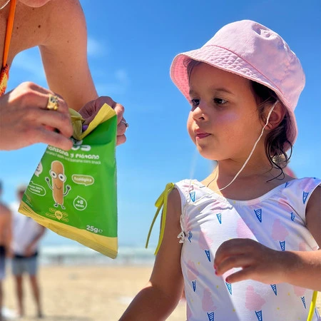 Smileat, BIO Smilitos, Chrupki kukurydziane o smaku jabłka i banana 8m+, 25g