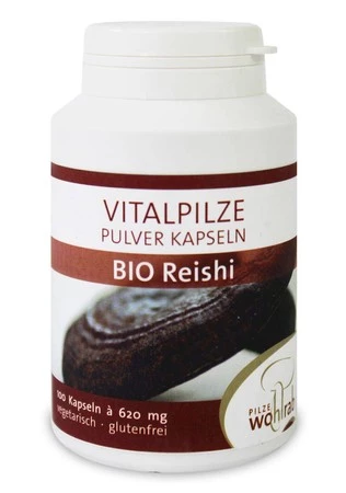 GRZYBY REISHI BIO 100 KAPSUŁEK (620 mg)