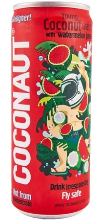 Woda kokosowa z młodego kokosa z sokiem arbuzowym NFC Coconaut, 320ml