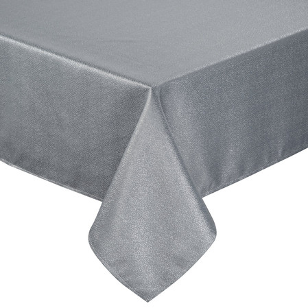 OBRUS EDNA 140 X 220 CM STALOWY