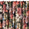 ZASŁONA GOTOWA PEONIA NA TAŚMIE 140 X 270 CM BORDOWY