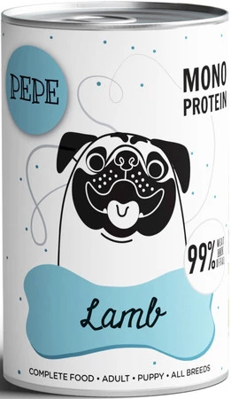 PAKA ZWIERZAKA PEPE Mono Protein Lamb Jagnięcina 400g
