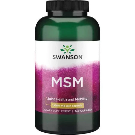 SWANSON MSM Methylsulfonylmethane 1000 mg na wsparcie stawów 240 kaps.