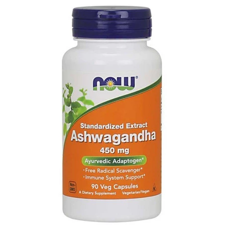 Now Foods Ashwagandha 450 mg Witanolidy 2,5% (90 kaps.)