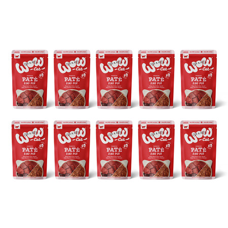 Zestaw 10x WOW CAT Rind Pur - wołowina dla dorosłych kotów (125g)