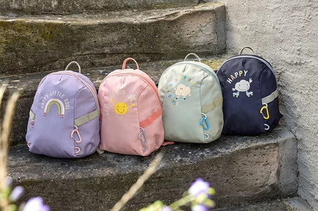 Lassig Plecak do przedszkolaTiny Outdoor Rainbow pastel lilac