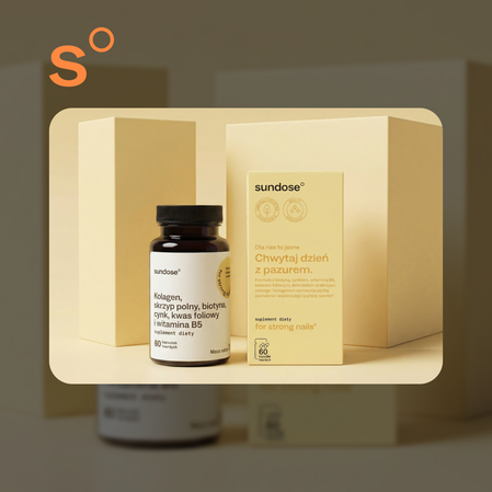 Sundose For Strong Nails na wsparcie skóry, włosów i paznokci 60 kaps.