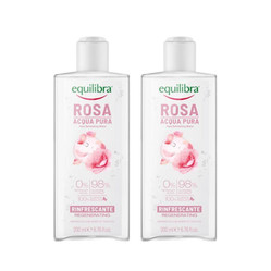 Zestaw: 2x Equilibra − Czysta woda różana orzeźwiająca − 200 ml