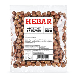 Hebar Orzechy laskowe łusk. 400 g