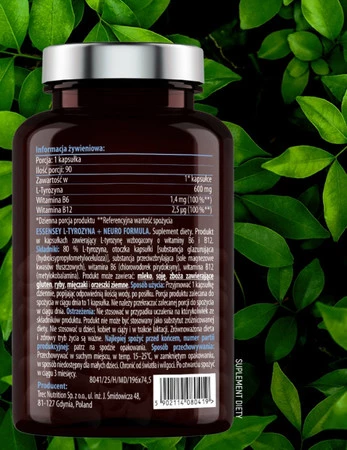 Essensey L-Tyrozyna + Neuro Formula Aminokwasy 90 kaps.