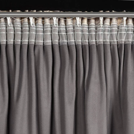 ZASŁONA GOTOWA RENIA NA TAŚMIE 140 X 270 CM STALOWY