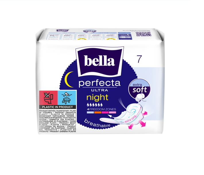 Bella − Perfecta Ultra Night Extra Soft, podpaski − 7szt.