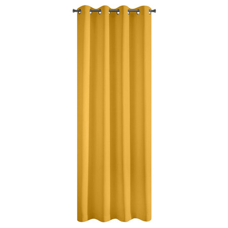 ZASŁONA GOTOWA RITA 140 X 250 CM MUSZTARDOWY