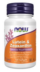 NOW FOODS Luteina 25 mg i Zeaksantyna 5 mg na wsparcie wzroku 120 kaps.